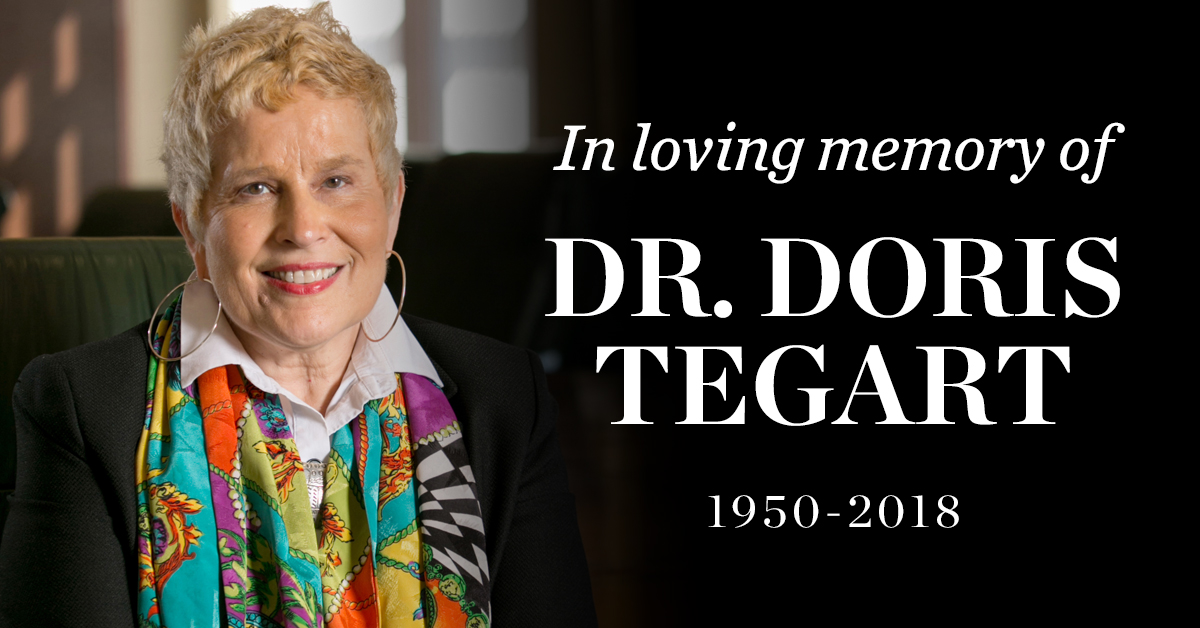 In Loving Memory of Dr Doris Tegart