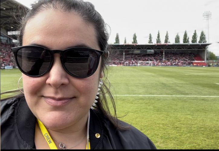 Emily Carroll '08 at Wembly Stadium
