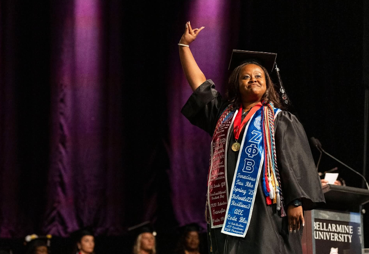 Layah Hodges at Commencement