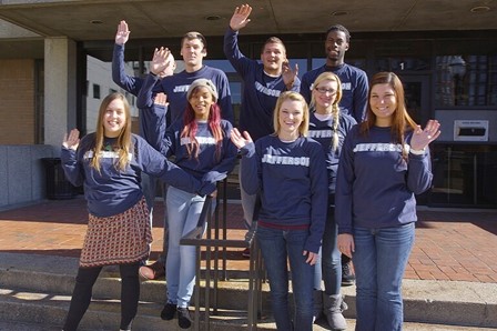j2bu Jefferson students wave at the camera