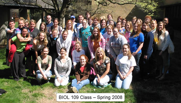 BIOL 109 - Spring 08