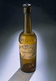 Bourbon bottle, 19th century. One-third of all bourbon whiskey comes from Louisville.