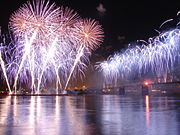 2006 Kentucky Derby Festival Thunder Over Louisville fireworks display as seen from the Kentucky side of the Ohio River