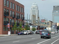 New condominium construction along East Main Street