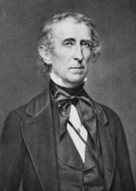 U.S. President John Tyler, who sided against Epaphroditus Ransom.