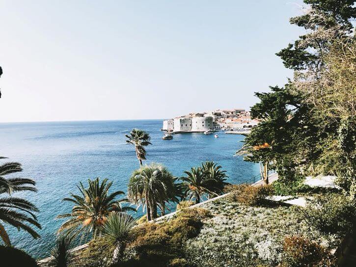 A scenic view of Dubrovnik, Croatia