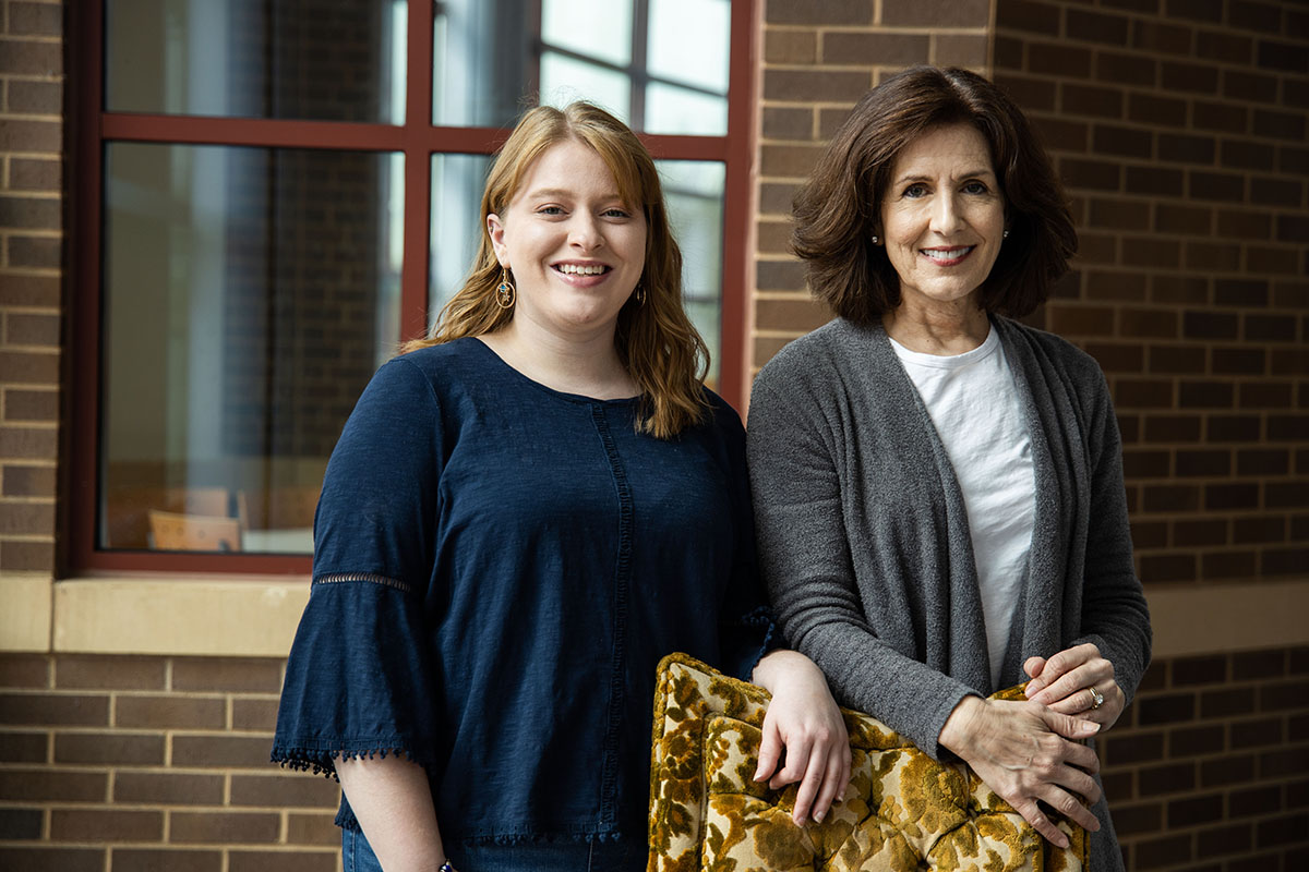 Sue Maudlin with student Audrie Lamb