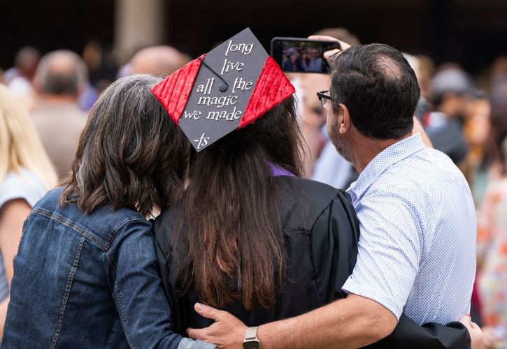 2023 graduate with parents