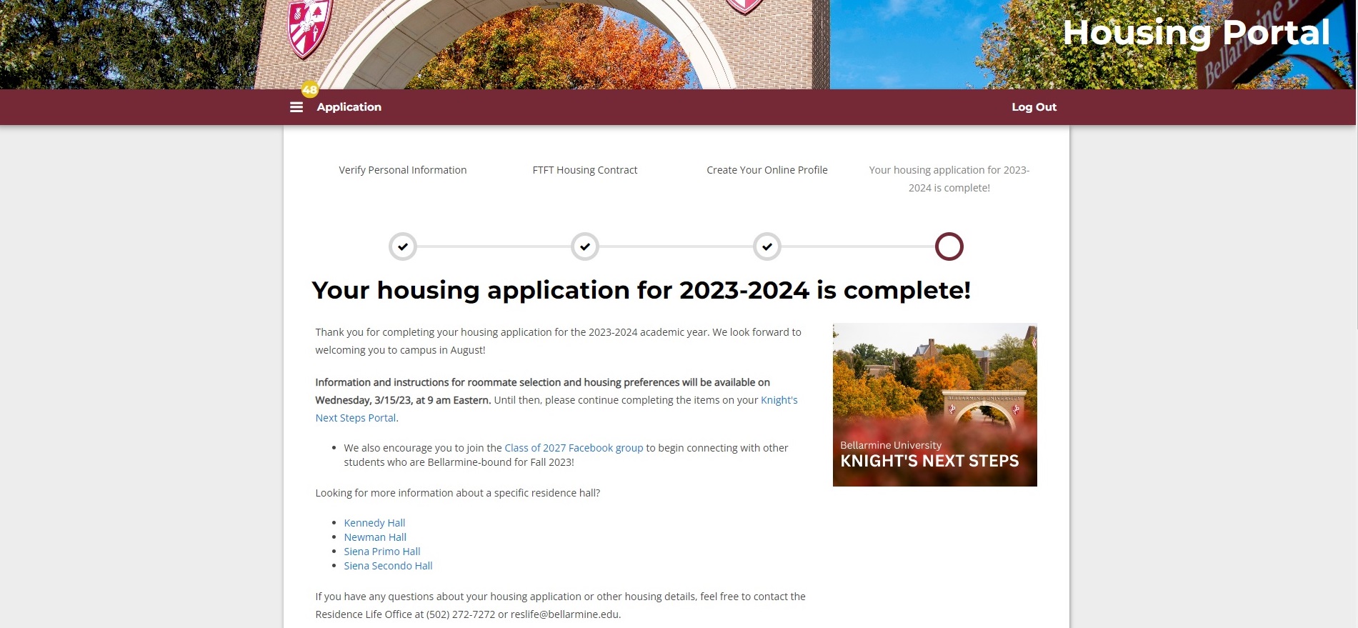 Image of the Housing portal