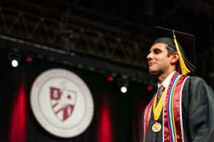 Aditya Singh '22 at commencement