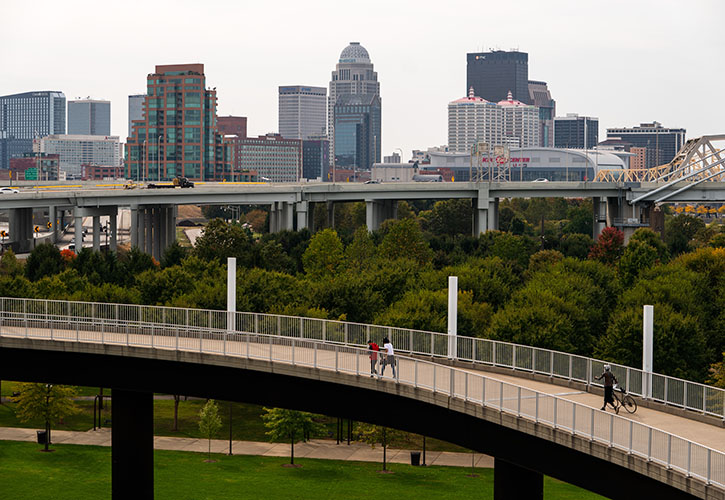 Shot of downtown Louisville 