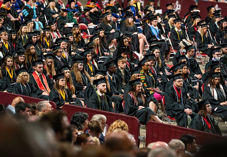 Graduation crowd