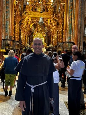 Camino Photo 6 Fr. John at the Cathedral