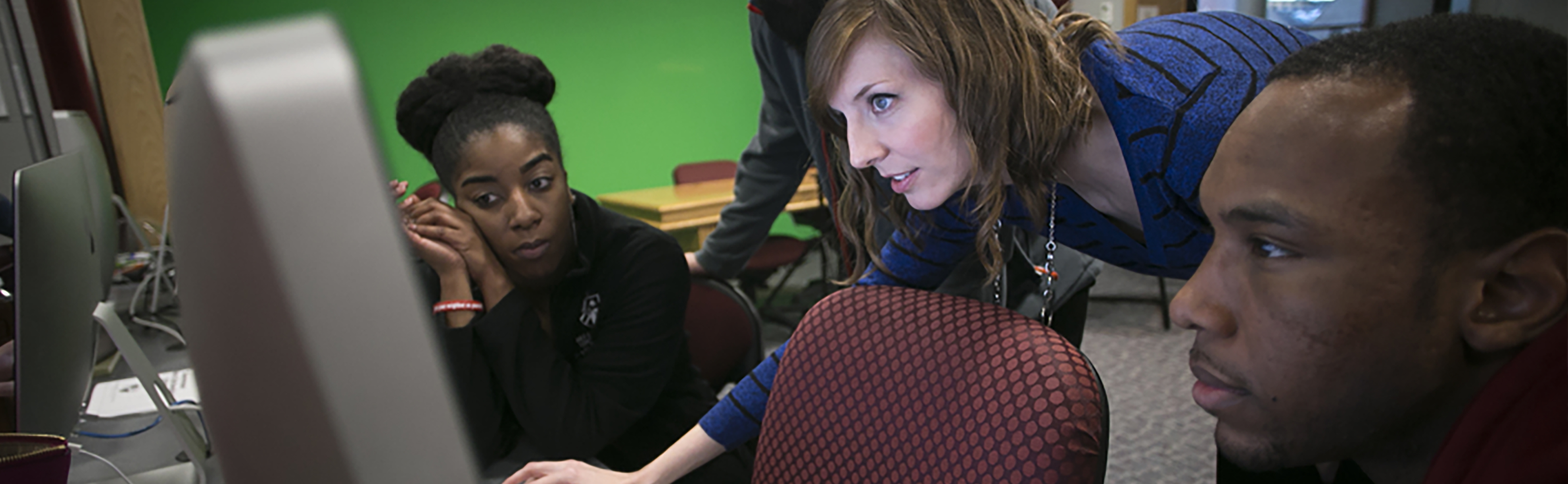 Students in computer lab