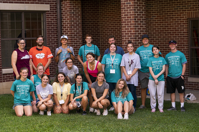 Members of Bellarmine University’s class of 2025 participate in the Knights in Action service event in the Louisville, Kentucky 