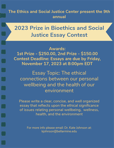 Bioethics and Social Justice Flyer