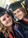 Chelsea Marie (Howell) Saltsman on the right at graduation