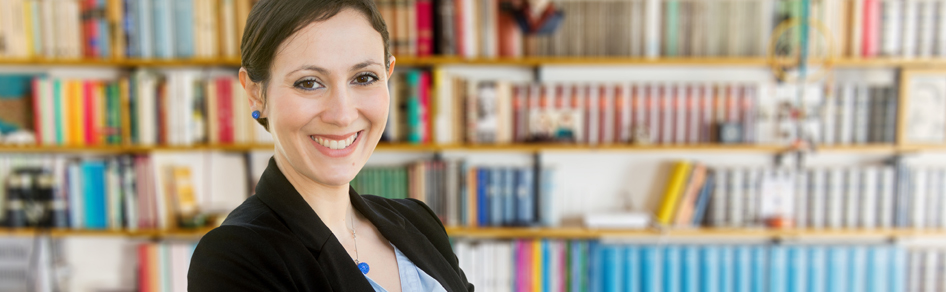 Teacher with books