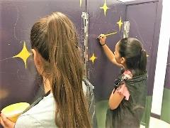 Students drawing
