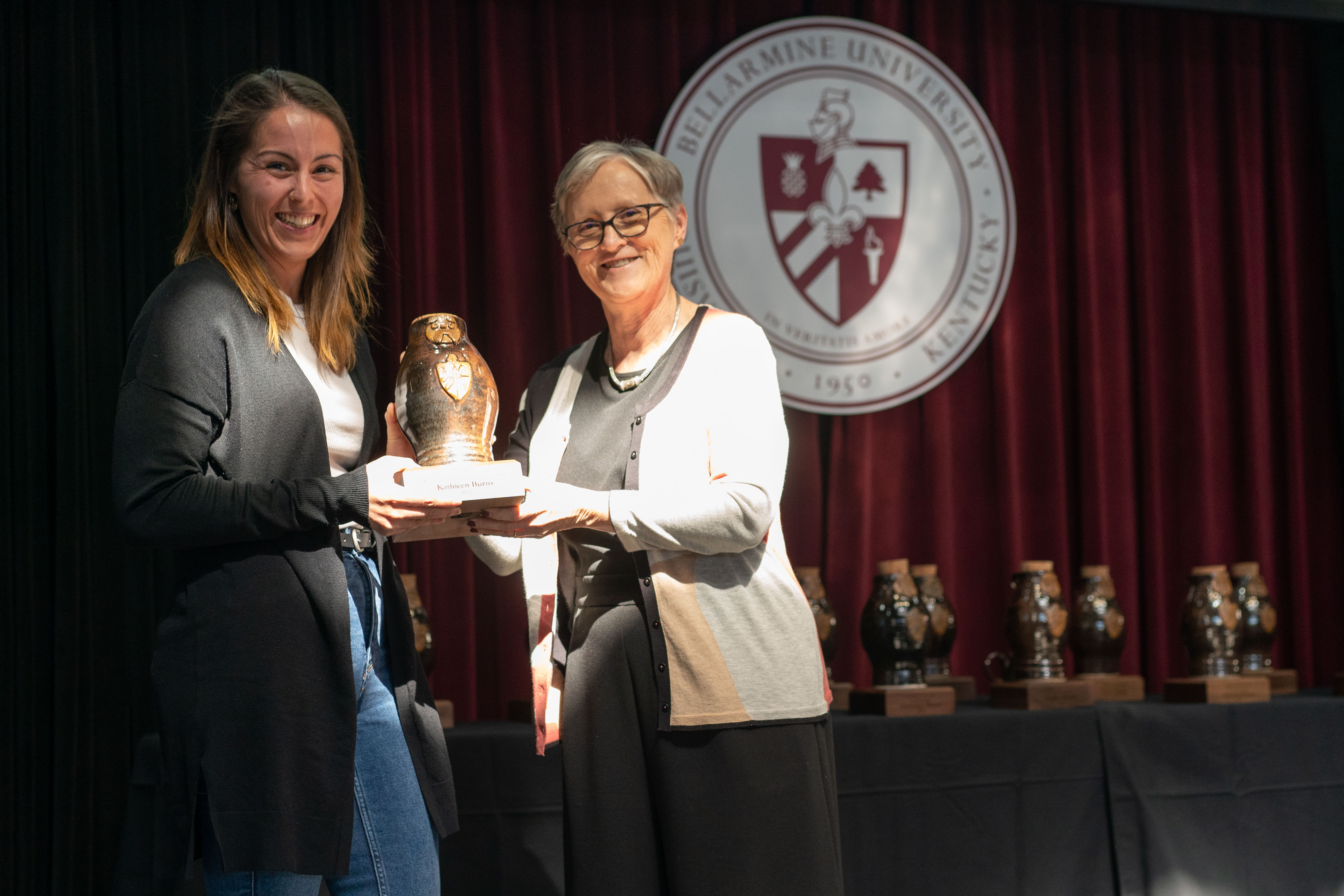 Dr. Kathleen Burn receives Community, Collegiality, and Civility Award.