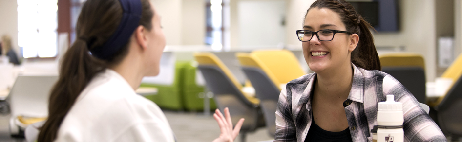 Students in library