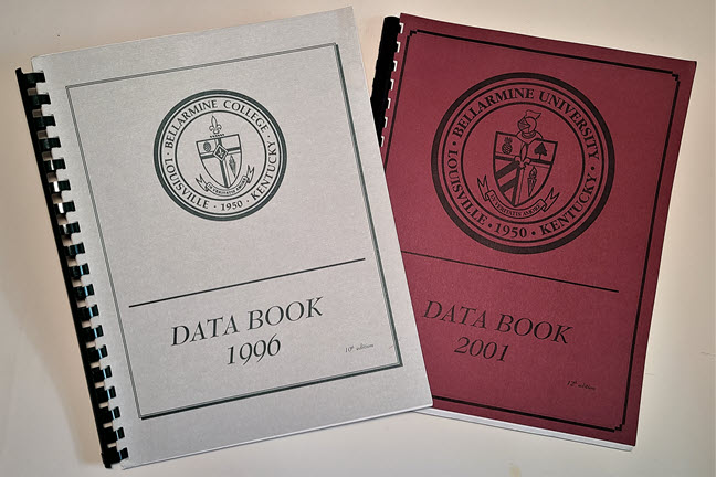 Bellarmine historical data books