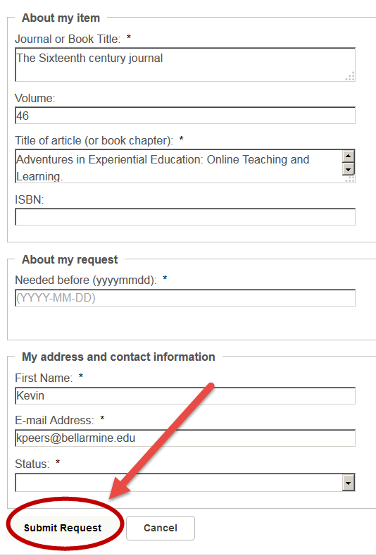 submit request submit request