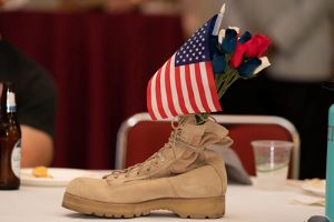 Army Boot centerpiece