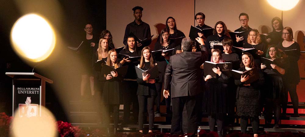 Bellarmine Students singing