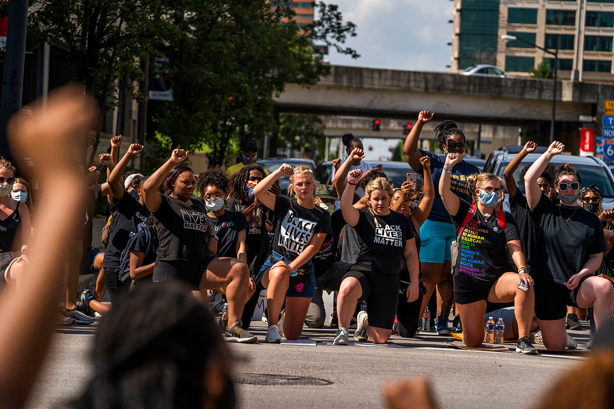 Bellarmine students at BLM protest