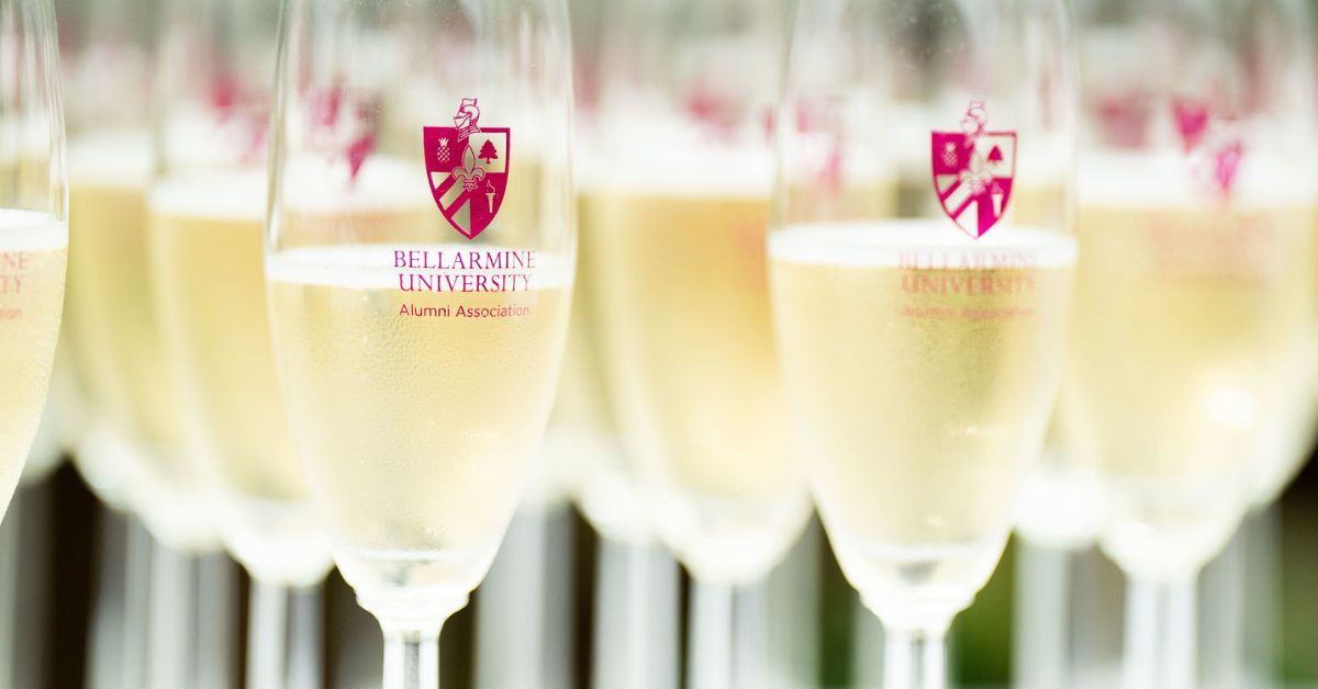 Champagne in Alumni Association flutes