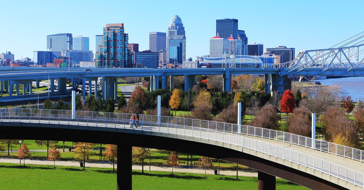 Photo of downtown Louisville 