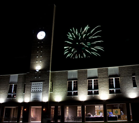 Firework show at Bellarmine