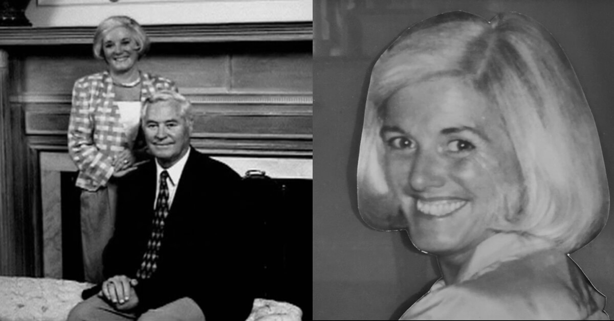 Photo of Donna Alford Lansing (1929-2021) with her husband, Dr. Allan Lansing