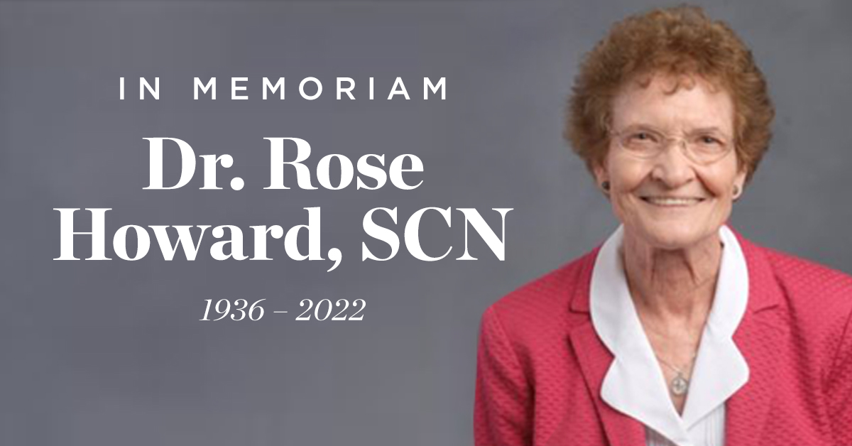 Image of Dr. Rose Howard, SCN, former education professor