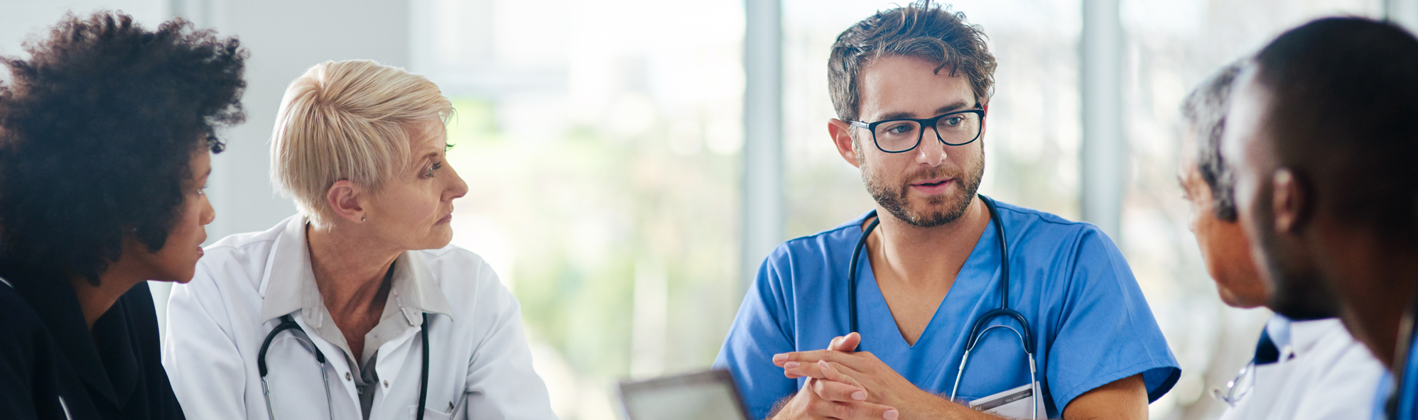 Nurses and doctors meeting