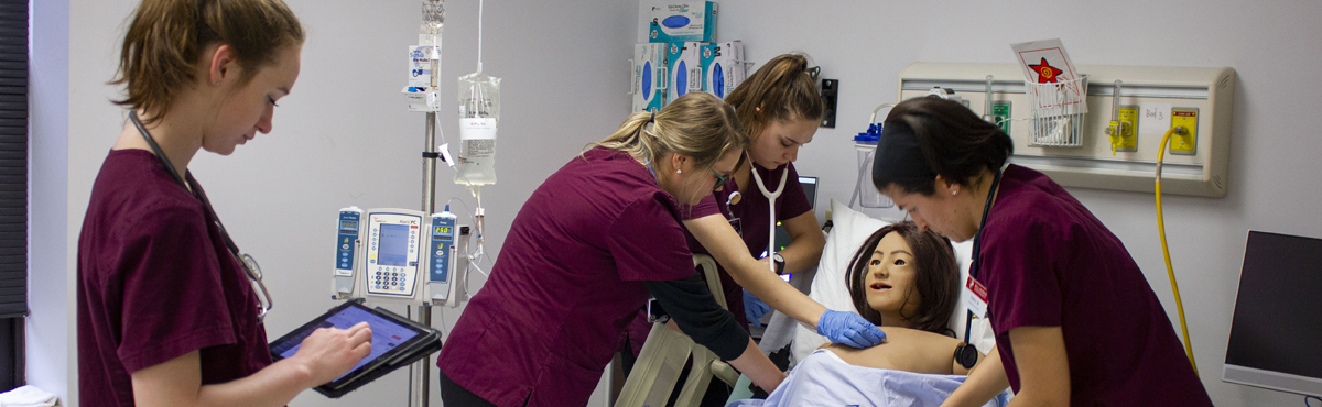 Nursing student at hospital