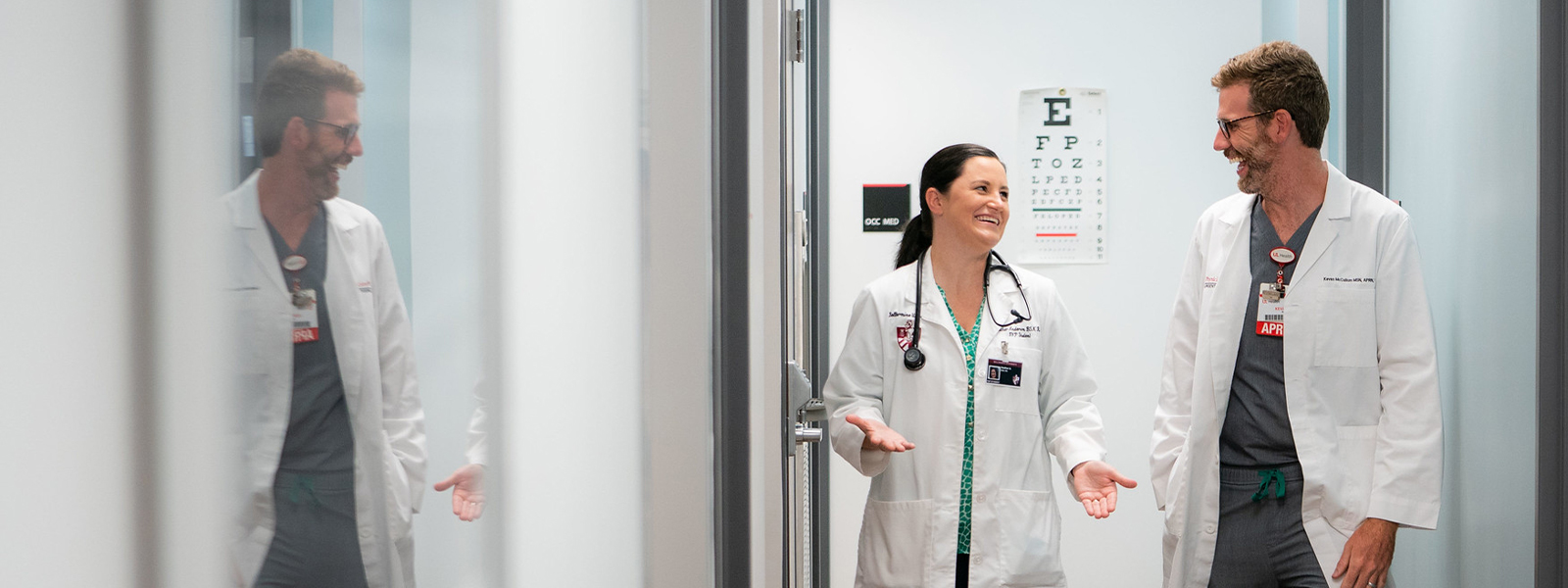 Nurse with patient