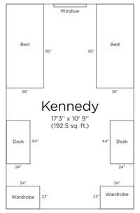 Kennedy Hall Room Layout