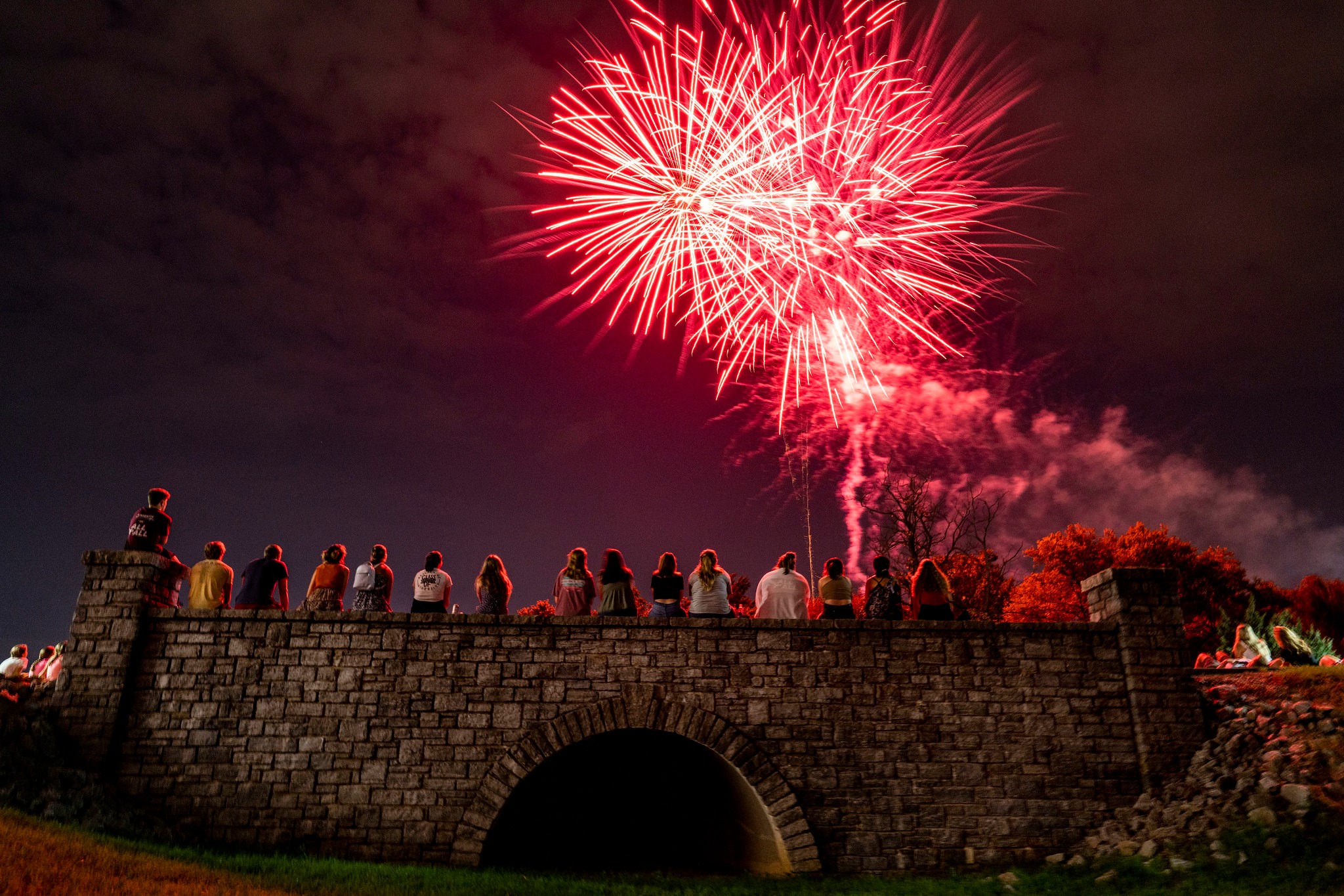 Firework display at Bellarmine