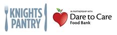 Knights Pantry and Dare to Care logos Knights Pantry and Dare to Care logos