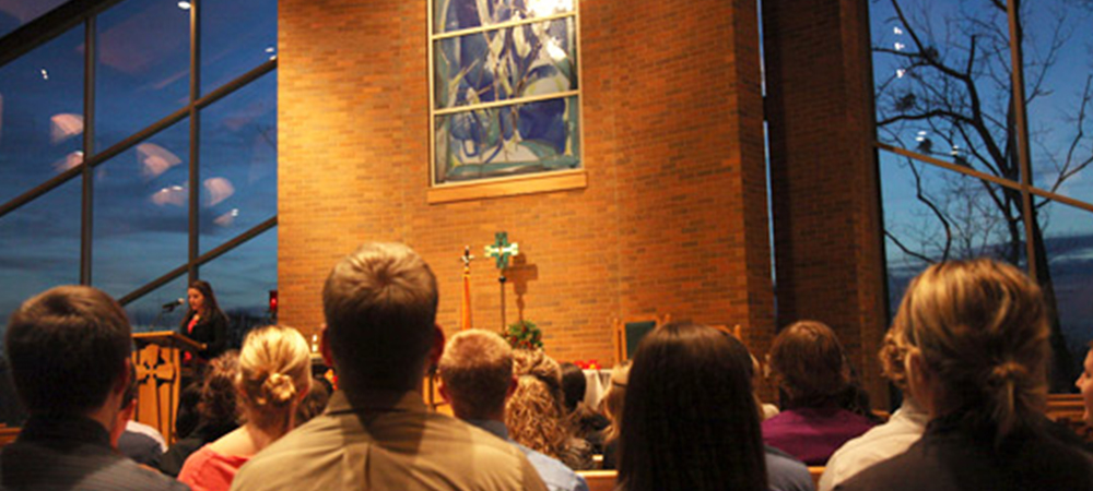 Mass at Our Lady of The Woods Chapel