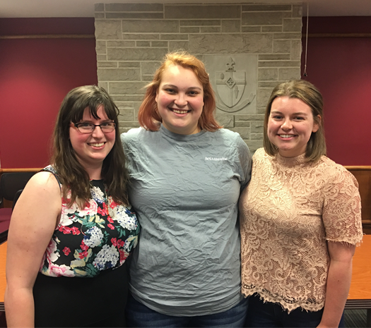 Kelli Guinn, Bailee Sutherlin, and Laura Pierson